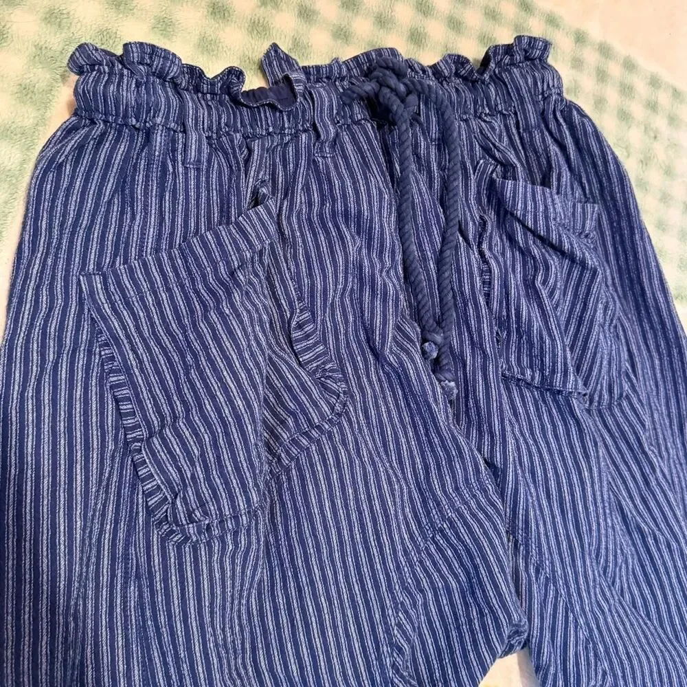 Free-people Women's Blue and Navy Trousers